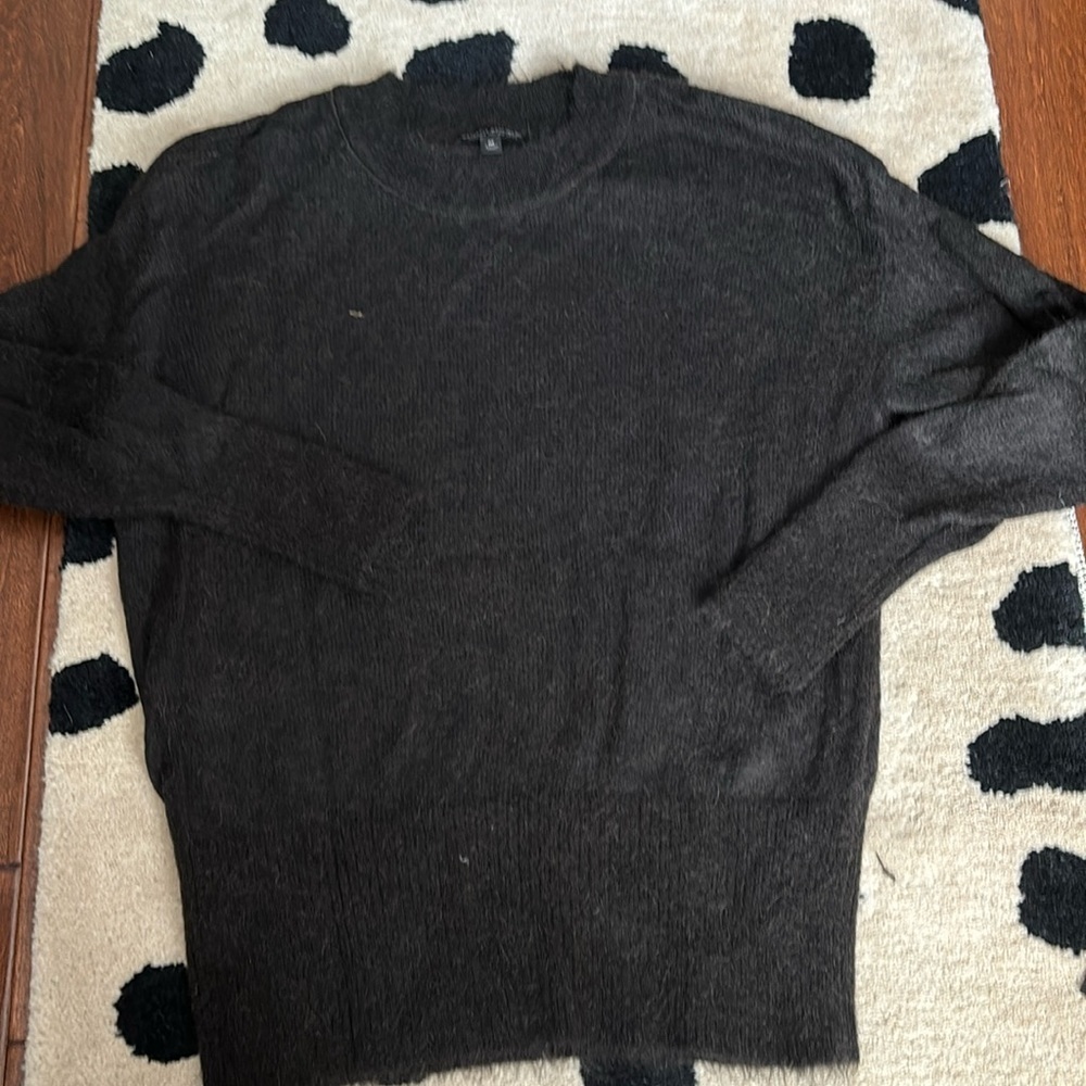 Alpaca Italian yarn chocolate brown sweater BR size medium